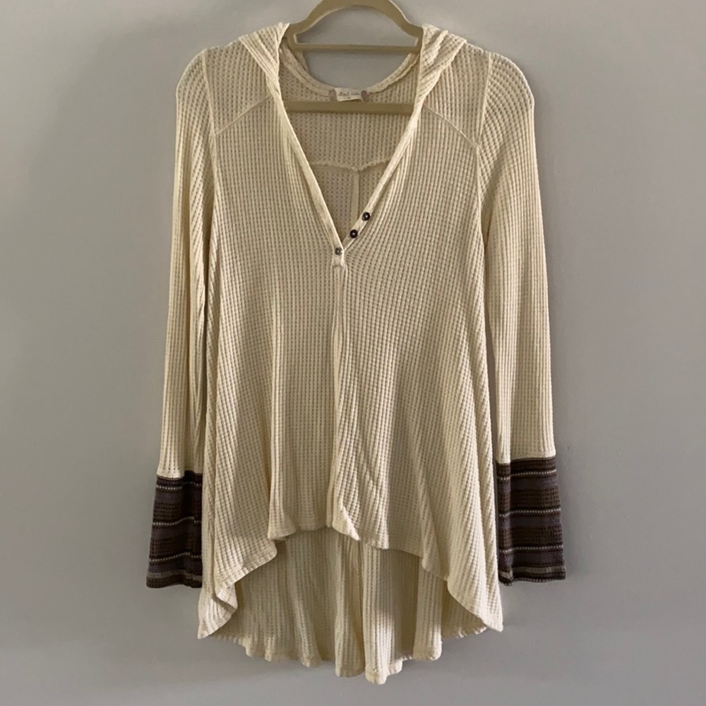 Alter’d State long sleeve hooded waffle top